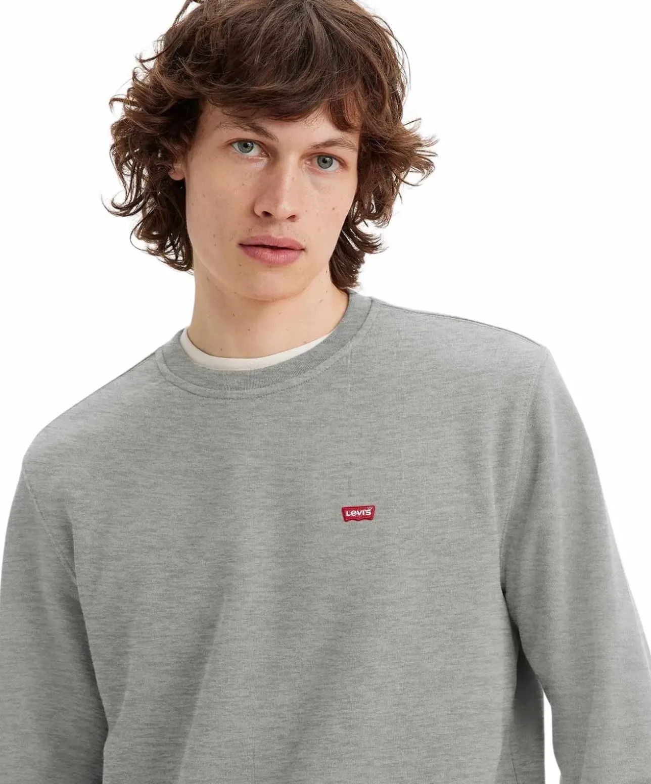 Levi’s Sweatshirt New Original in Grau und Rundhals