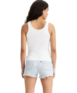 Levis Tank Top Rib mit U-Boot Ausschnitt in Weiß