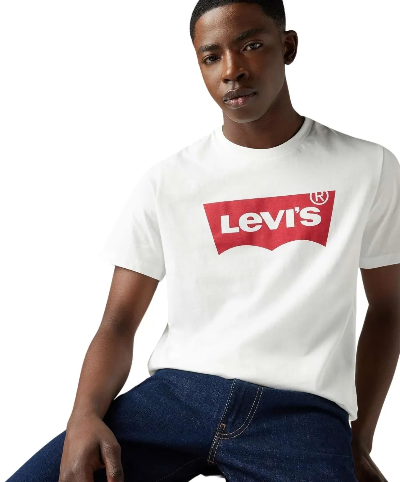Levi's T-Shirt Housemark in Weiß mit Logo-Print
