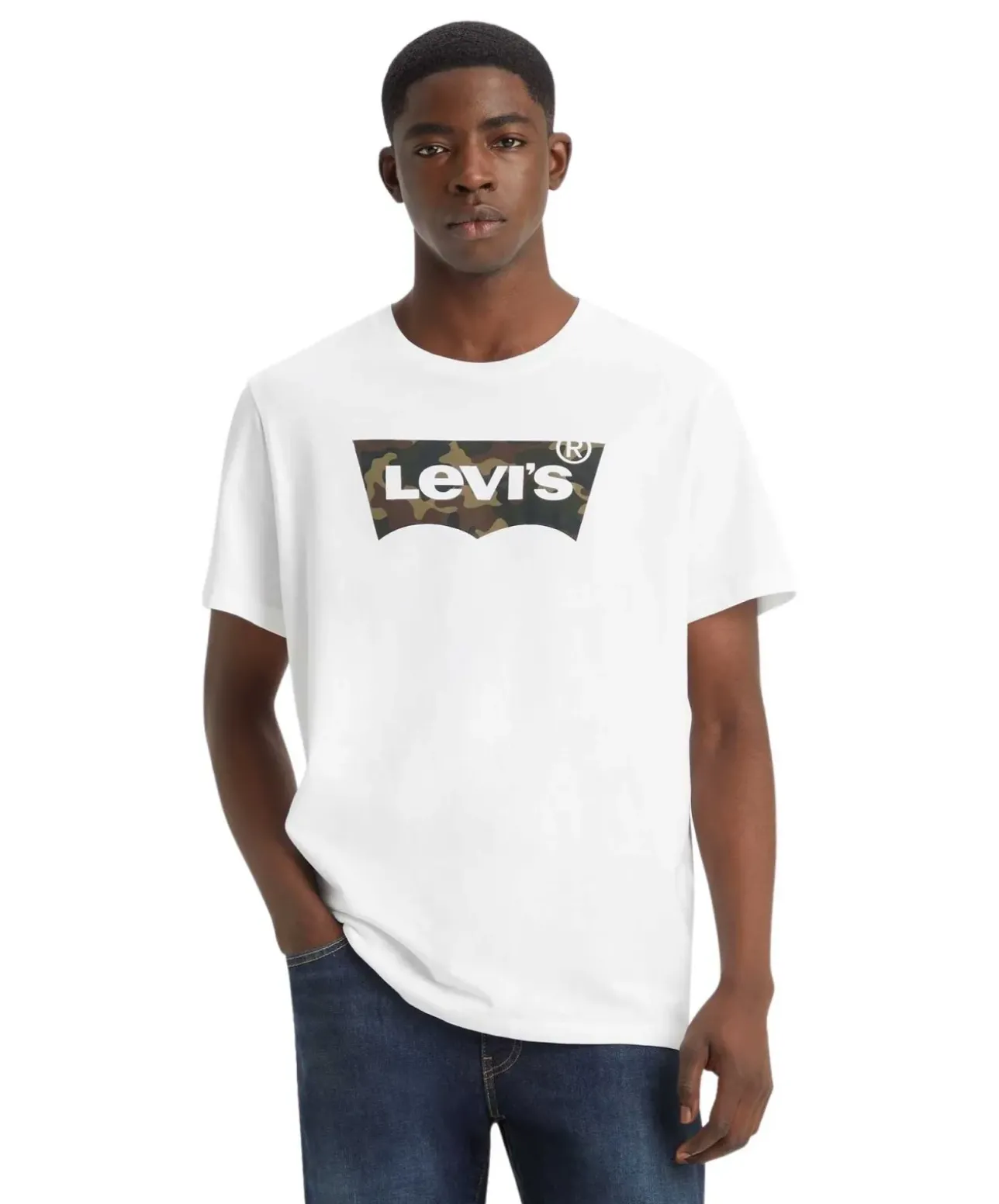 Levi's T-Shirt Housemark in Weiß mit Logo