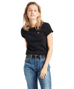 Levi's T-Shirt in Schwarz mit kleinem Marken-Logo