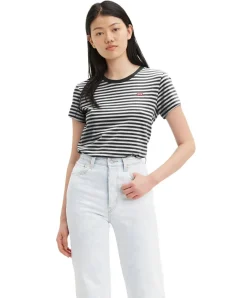Levi's T-Shirt mit Batwing-Logo im gestreiften Look