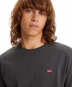 Levi's T-Shirt Original Tee in Grau mit kleinem Logo