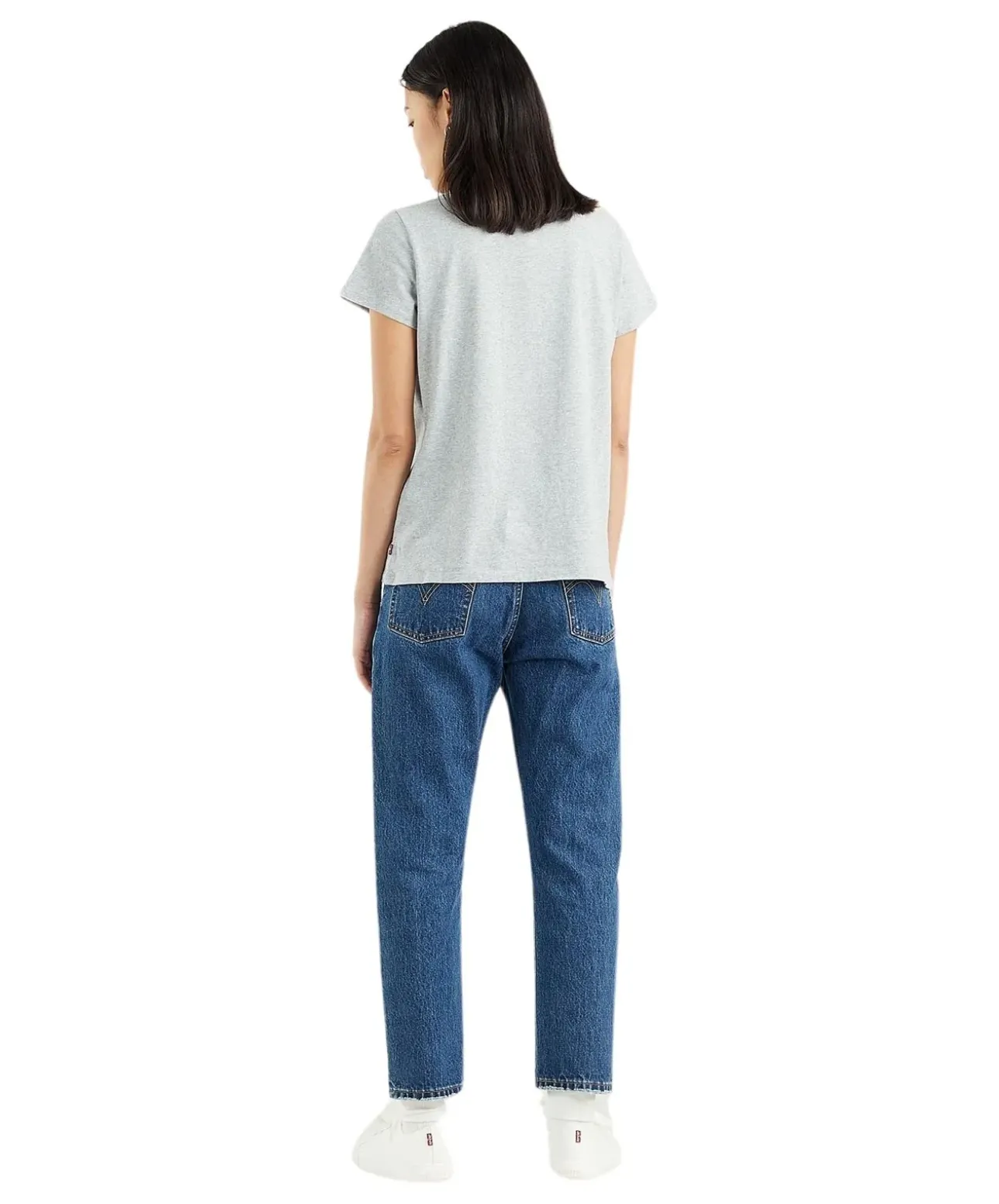 Levi's T-Shirt Perfect Tee mit Batwing- Logo in Grau
