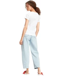 Levis T-Shirt Perfect Tee in weiß mit V-Ausschnitt