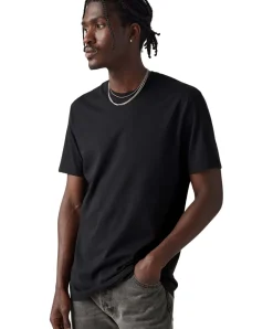 Levis T-Shirt Slim Crewneck 2er Pack in Schwarz
