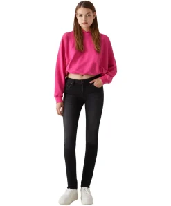 LTB Aspen Y Jeans Slim Fit verwaschenem Schwarz