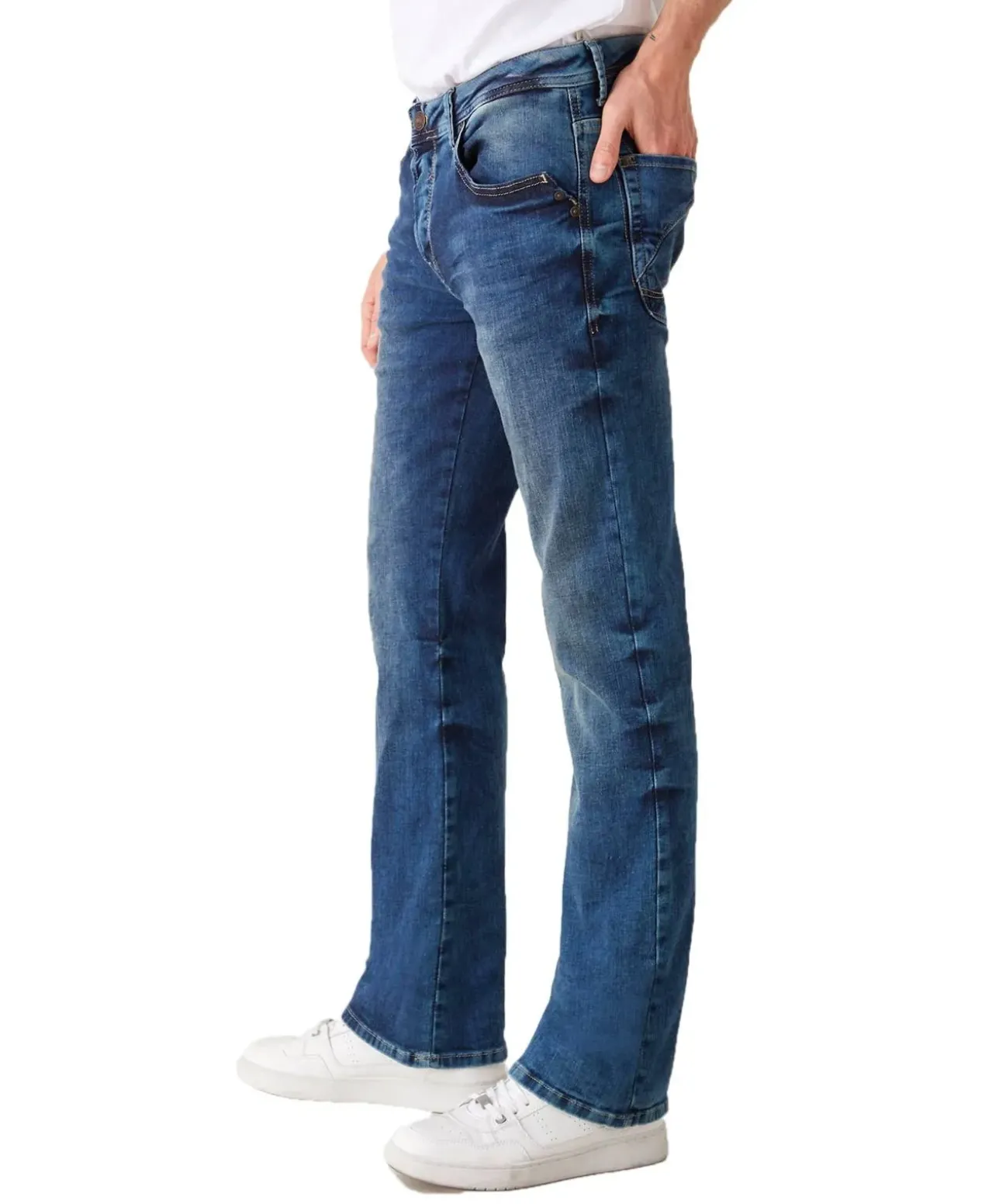 LTB Bootcut Jeans Roden in Blue Lapis Waschung