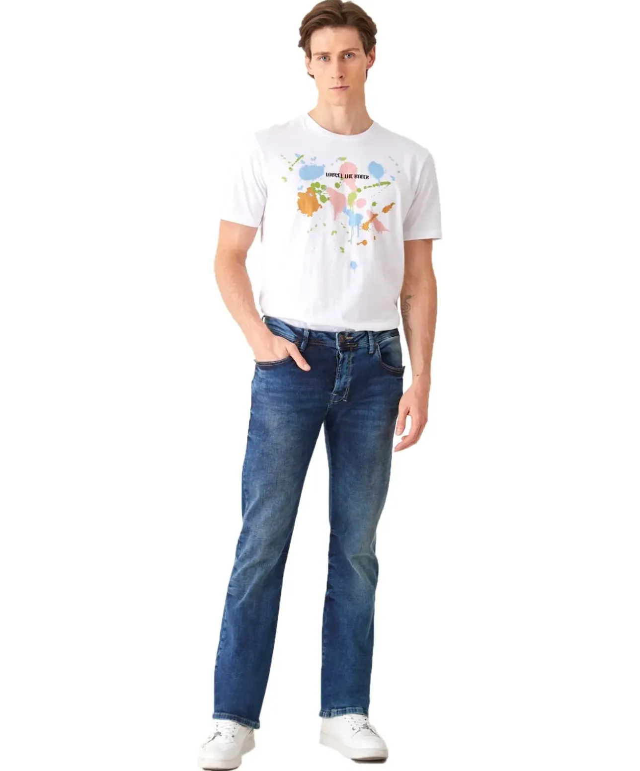 LTB Bootcut Jeans Roden in Blue Lapis Waschung