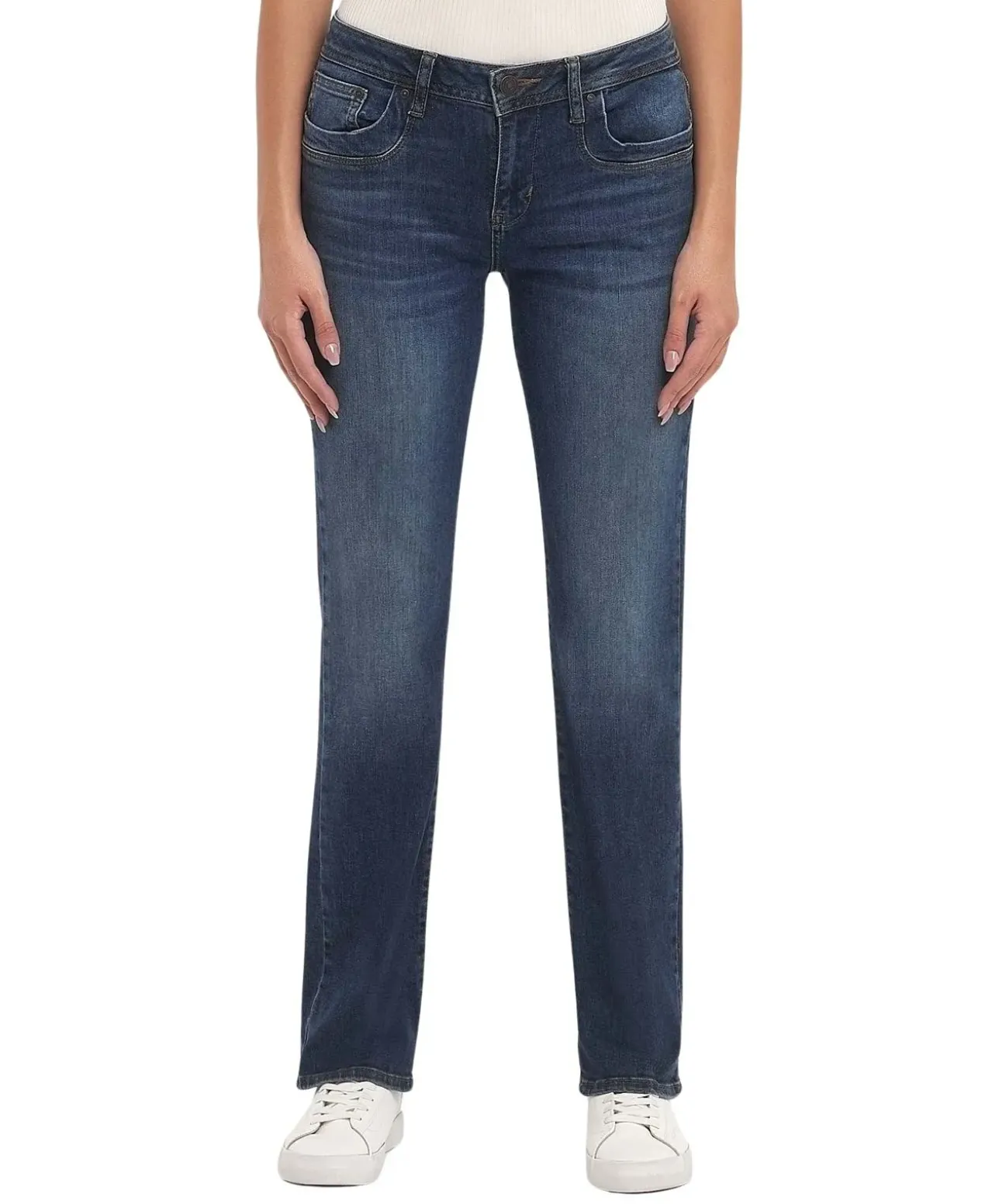 LTB Bootcut Jeans Vilma in dunkelblauer Waschung