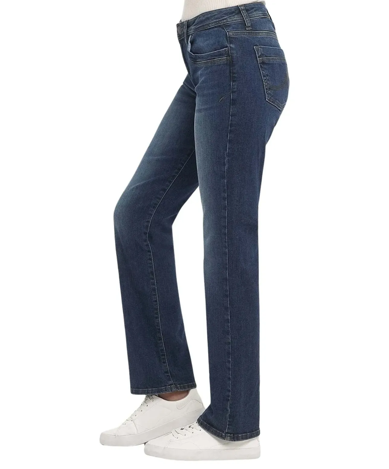 LTB Bootcut Jeans Vilma in dunkelblauer Waschung