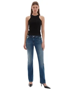 LTB Bootcut Jeans Vilma in mittelblauer Waschung