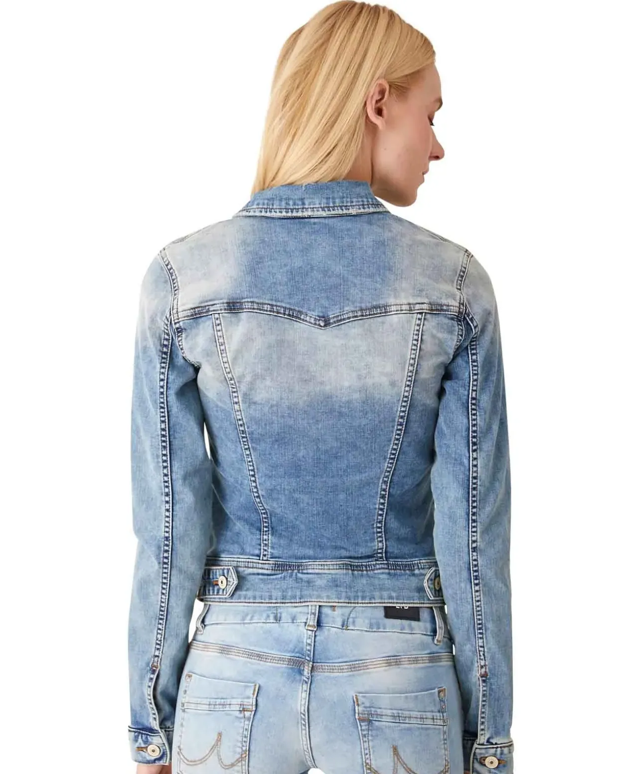 LTB Damen kurz Jeansjacke Dean X in blauem Denim