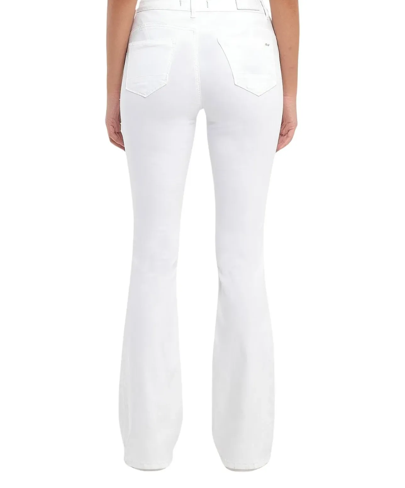 LTB Flared Jeans Novi in Weiß mit hohem Bund
