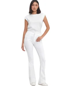 LTB Flared Jeans Novi in Weiß mit hohem Bund