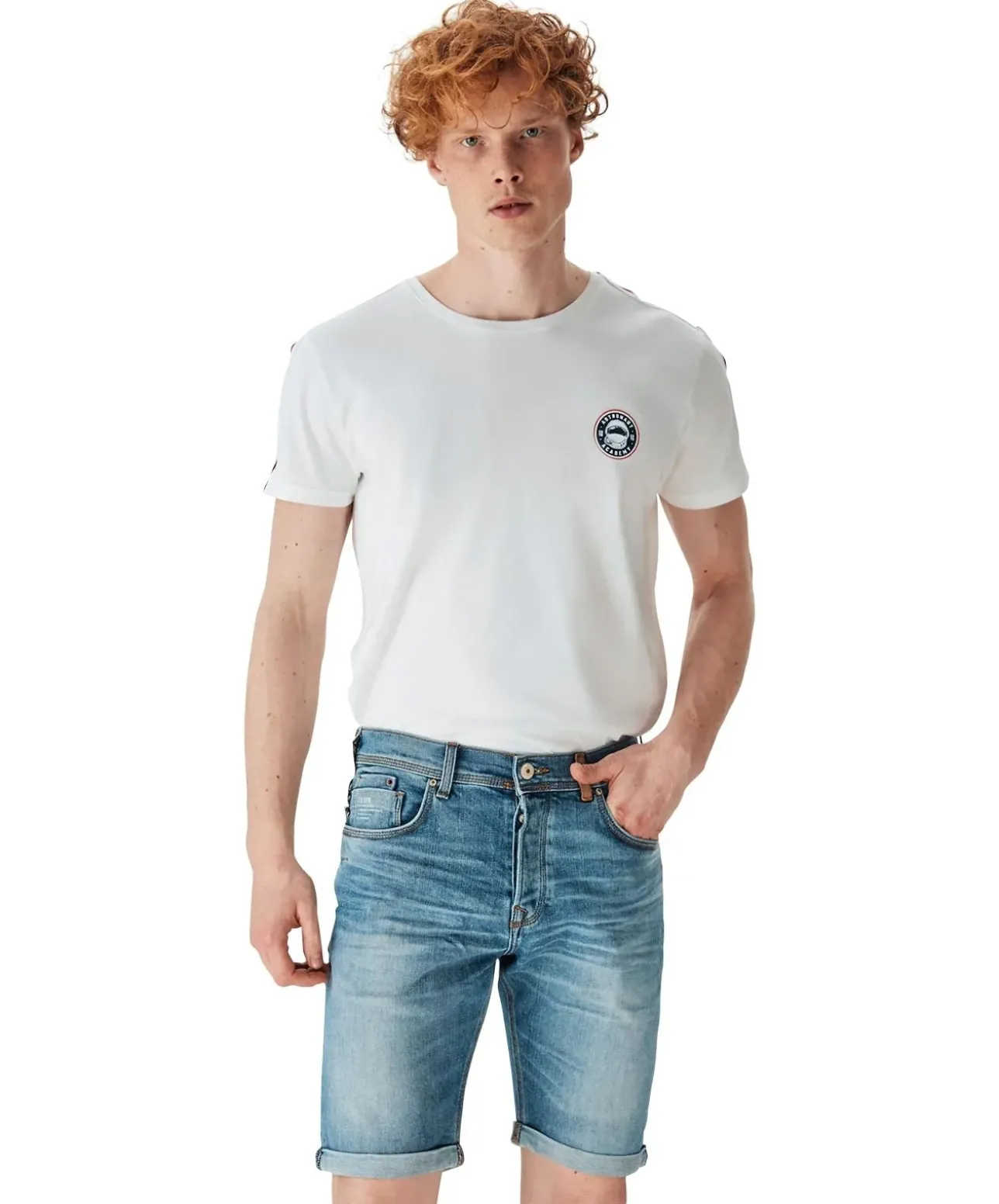 LTB Herren Jeansshorts Corvin in blauer Aiden Färbung
