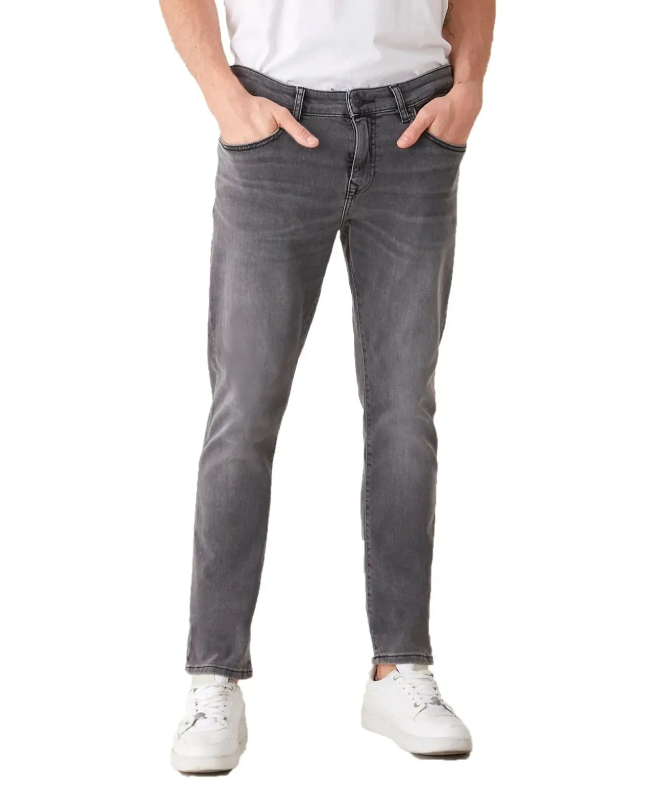 LTB Herren-Jeans Slim Fit Joshua in grauem Dust