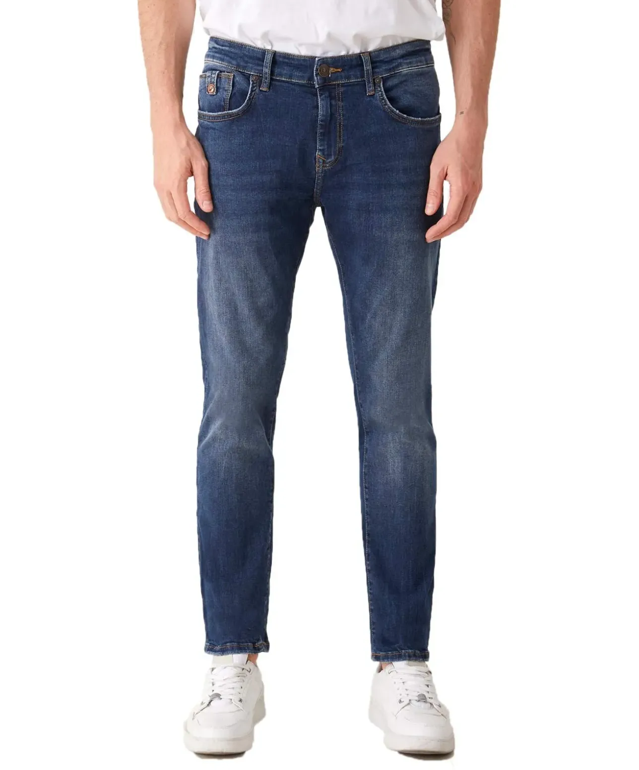 LTB Jeans Slim Fit Joshua mit Low Rise in dunklem Hercules
