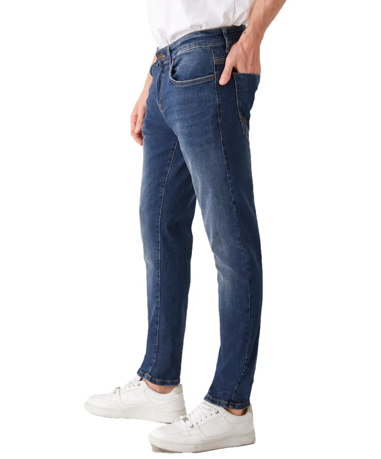 LTB Jeans Slim Fit Joshua mit Low Rise in dunklem Hercules