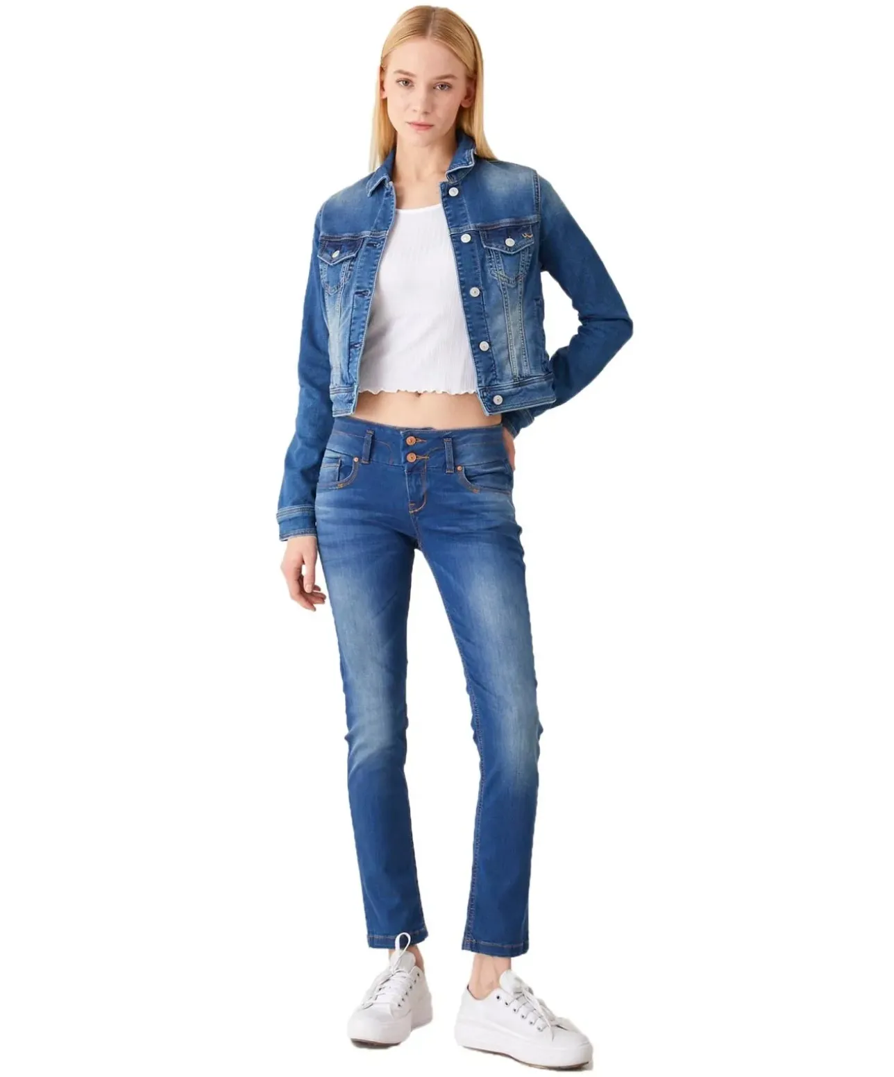 LTB Jeans Slim Fit Zena mit Doppelknopf in Valoel