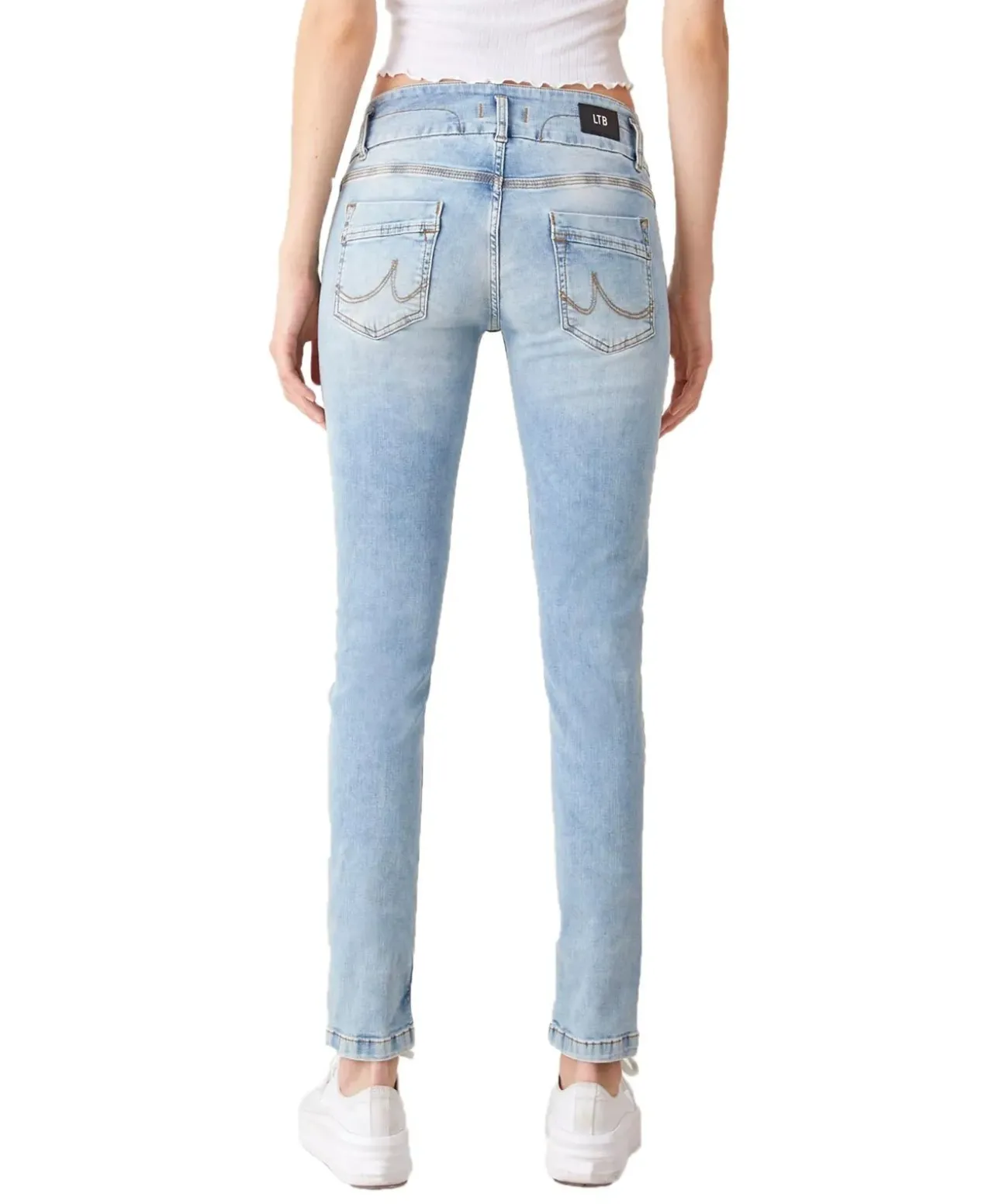 LTB Jeans Slim Fit Zena mit Doppelknopf in Hellblau