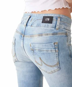 LTB Jeans Slim Fit Zena mit Doppelknopf in Hellblau