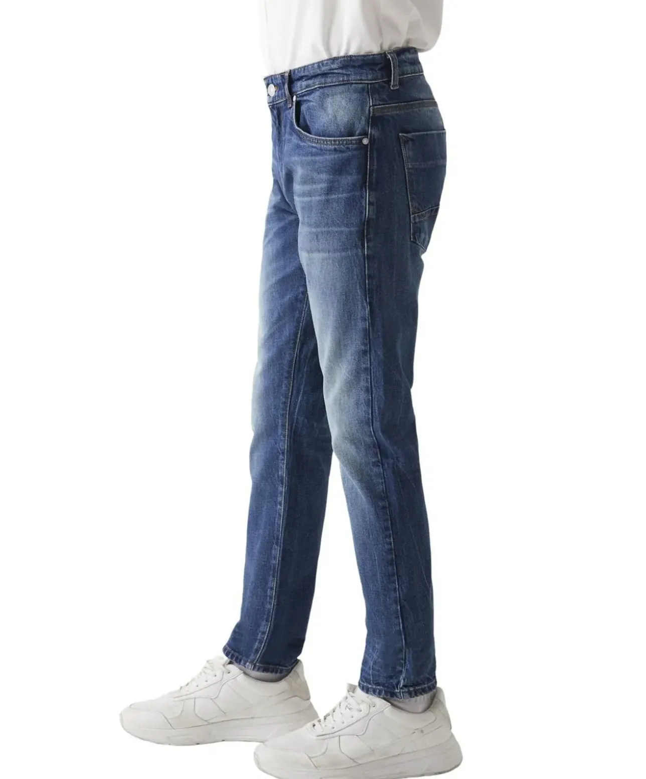 LTB Joshua Jeans Slim-fit in blauer Used Waschung