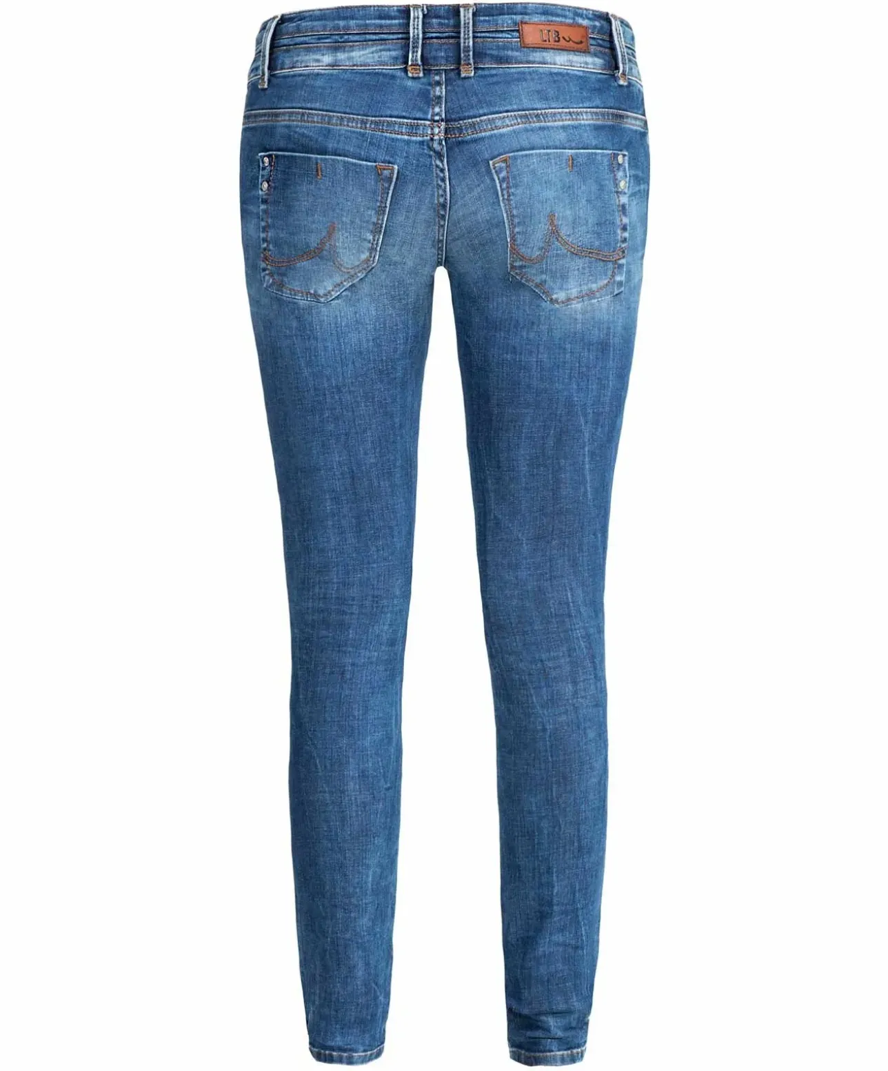 LTB Julita X - Hautenge Jeans in mittelblauer Used Look