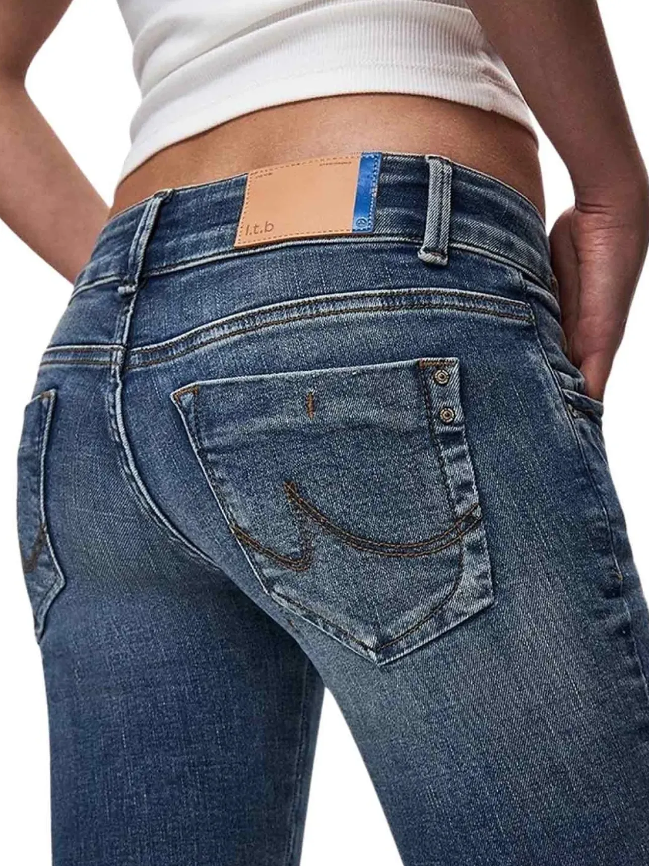 LTB Molly Jeans Slim Fit in Mittelblau