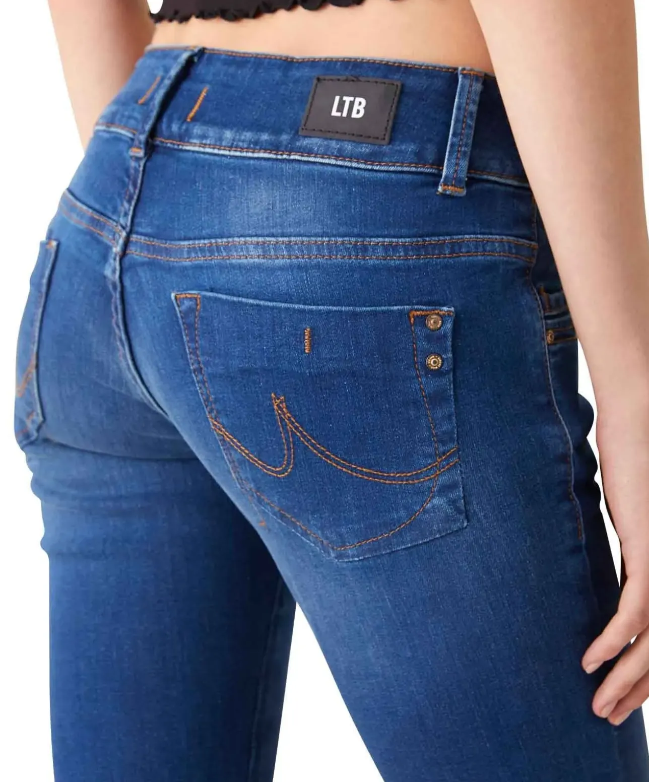 LTB Molly Super Slim Fit Jeans in dunklem Heal