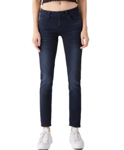 LTB Nicole - Röhrenjeans in dunklem Used Look
