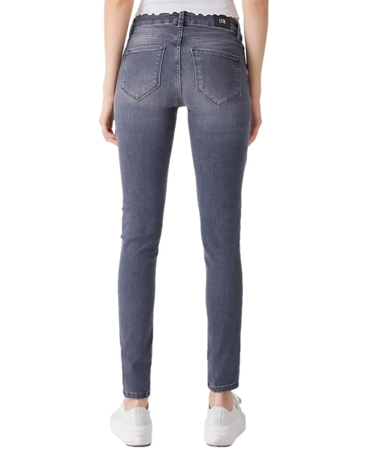 LTB Nicole Damen Jeans in grauer Used Optik