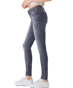 LTB Nicole Damen Jeans in grauer Used Optik