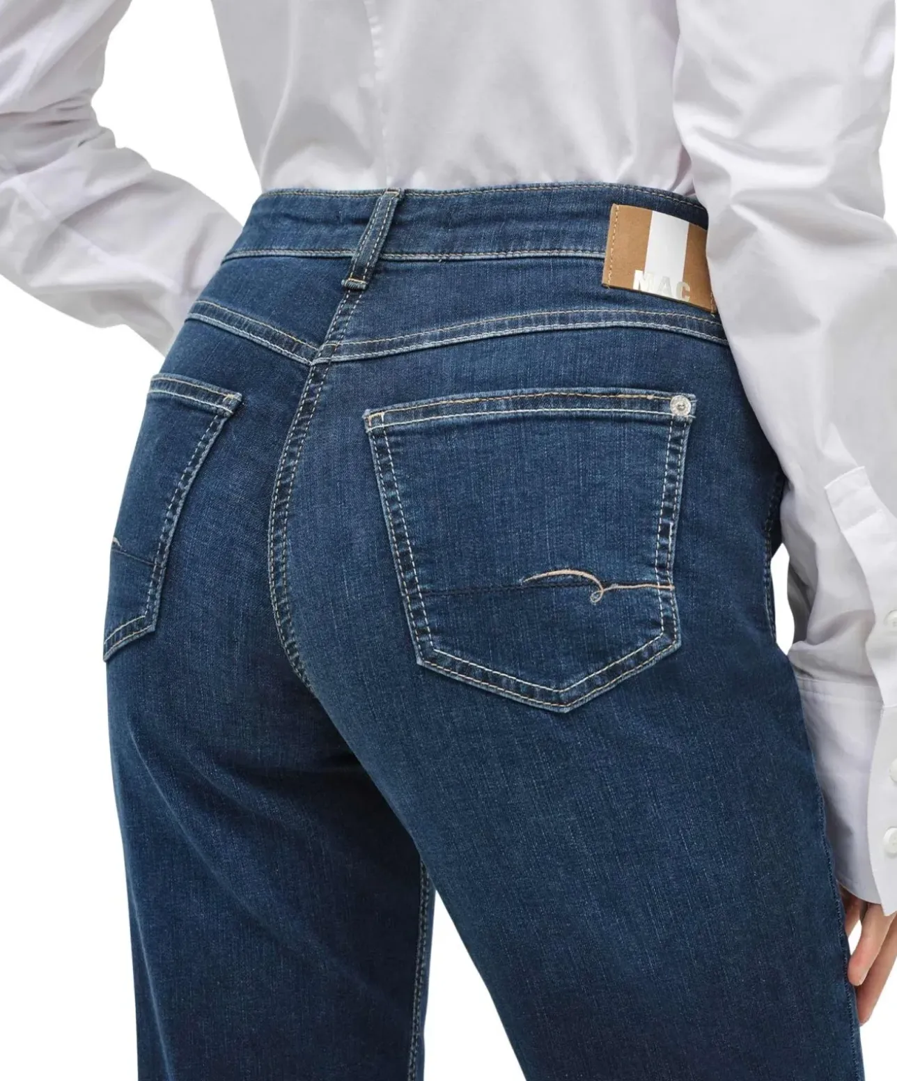 Mac Angela Jeans Slim Fit in New Basic Denim