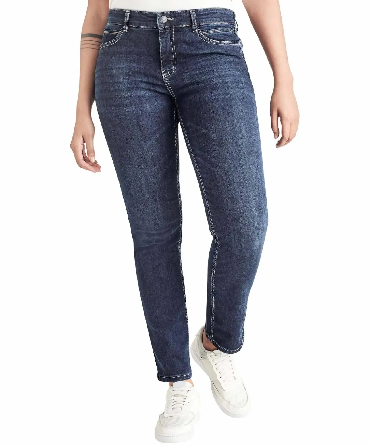 Mac Angela Jeans Slim Fit in New Basic Denim