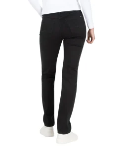 Mac Angela Jeans Slim Fit in schwarzem Black-Black