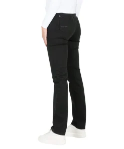 Mac Angela Jeans Slim Fit in schwarzem Black-Black