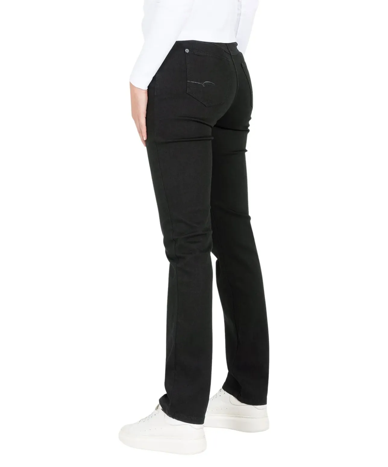 Mac Angela Jeans Slim Fit in schwarzem Black-Black
