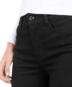 Mac Angela Jeans Slim Fit in schwarzem Black-Black