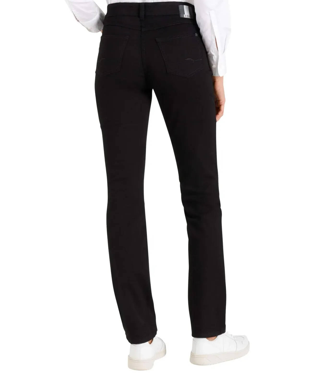 Mac Angela Jeans Slim Fit in schwarzem Black-Black