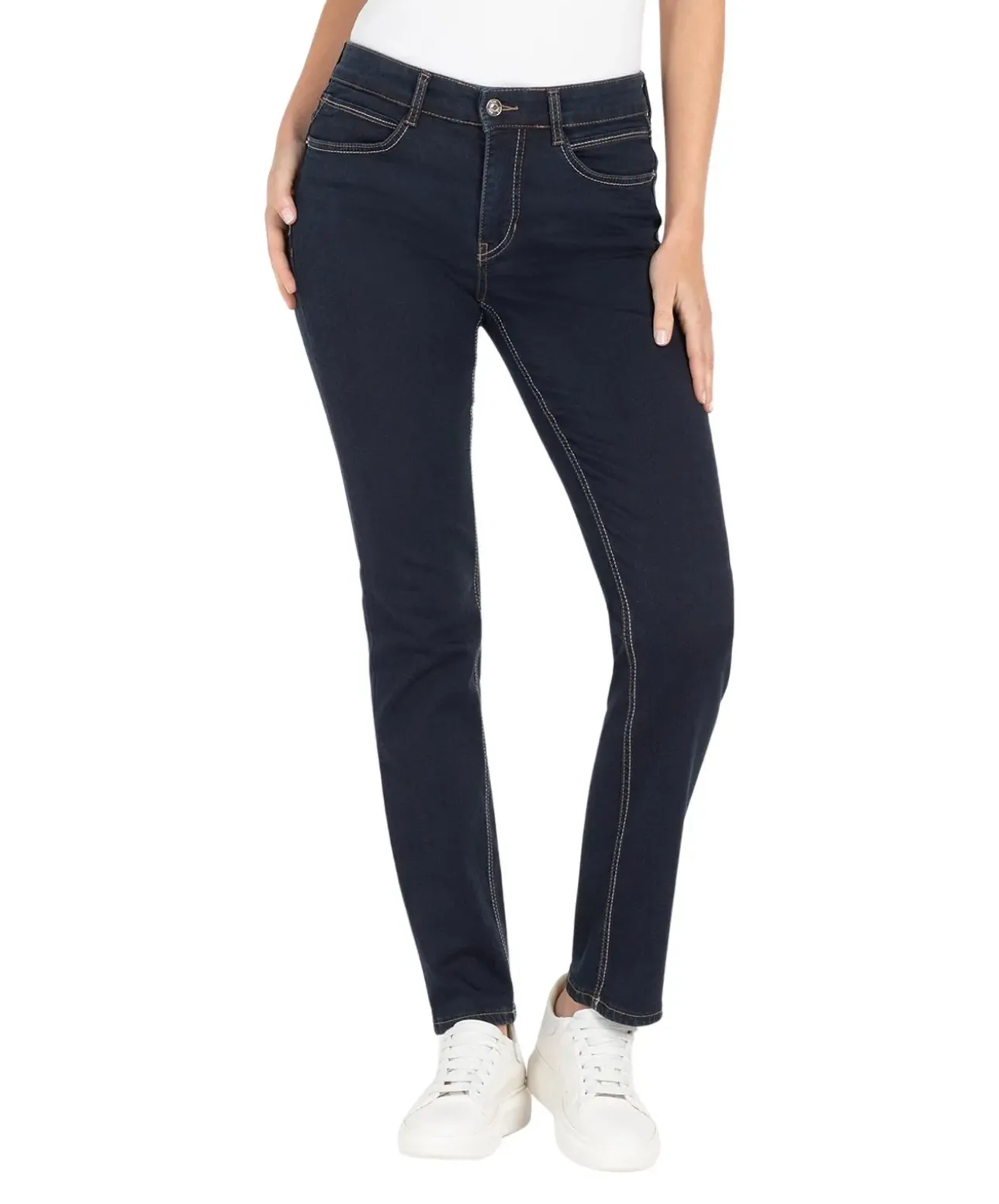 Mac Angela Jeans Slim Fit in Dark Rinsewash