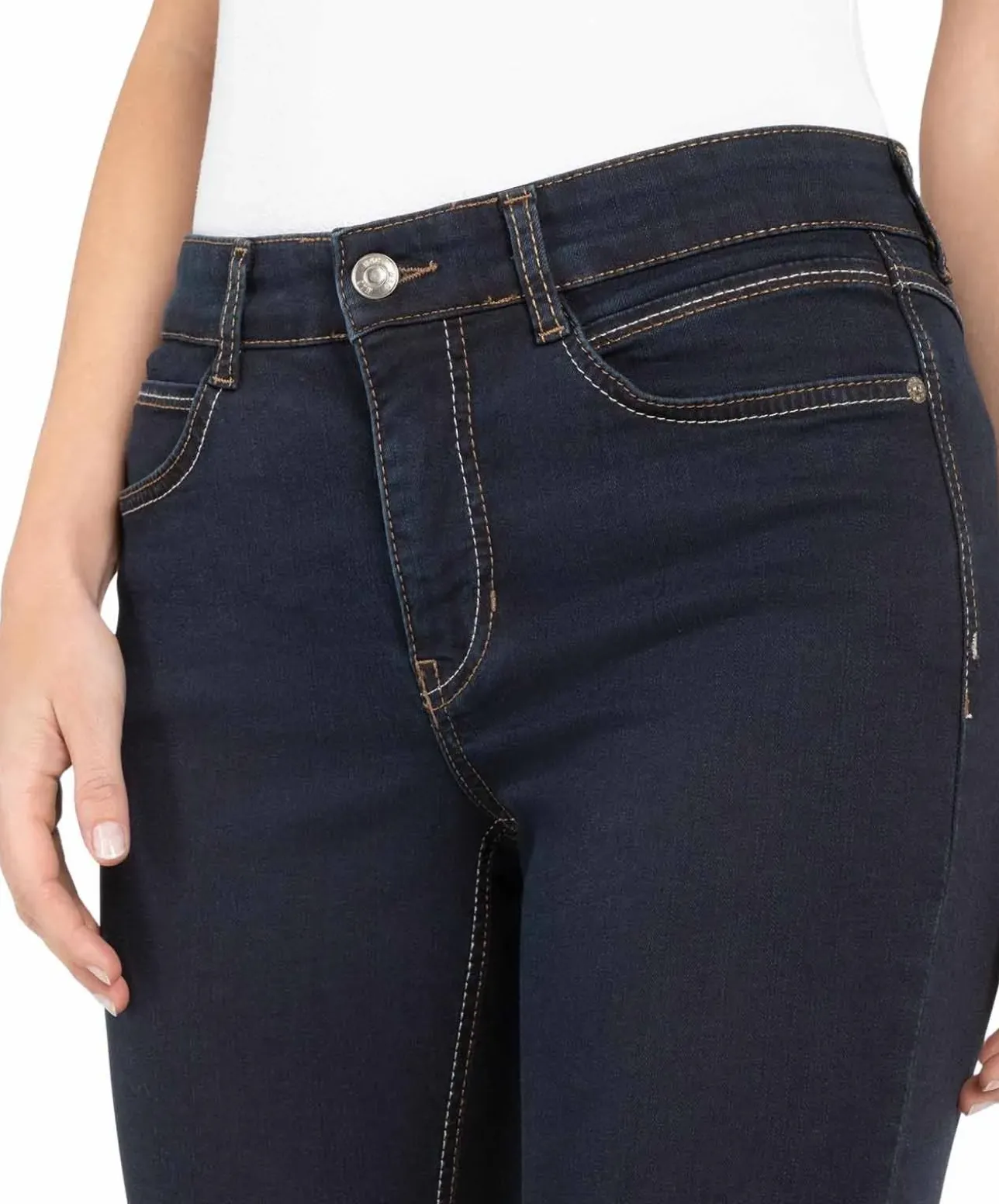 Mac Angela Jeans Slim Fit in Dark Rinsewash