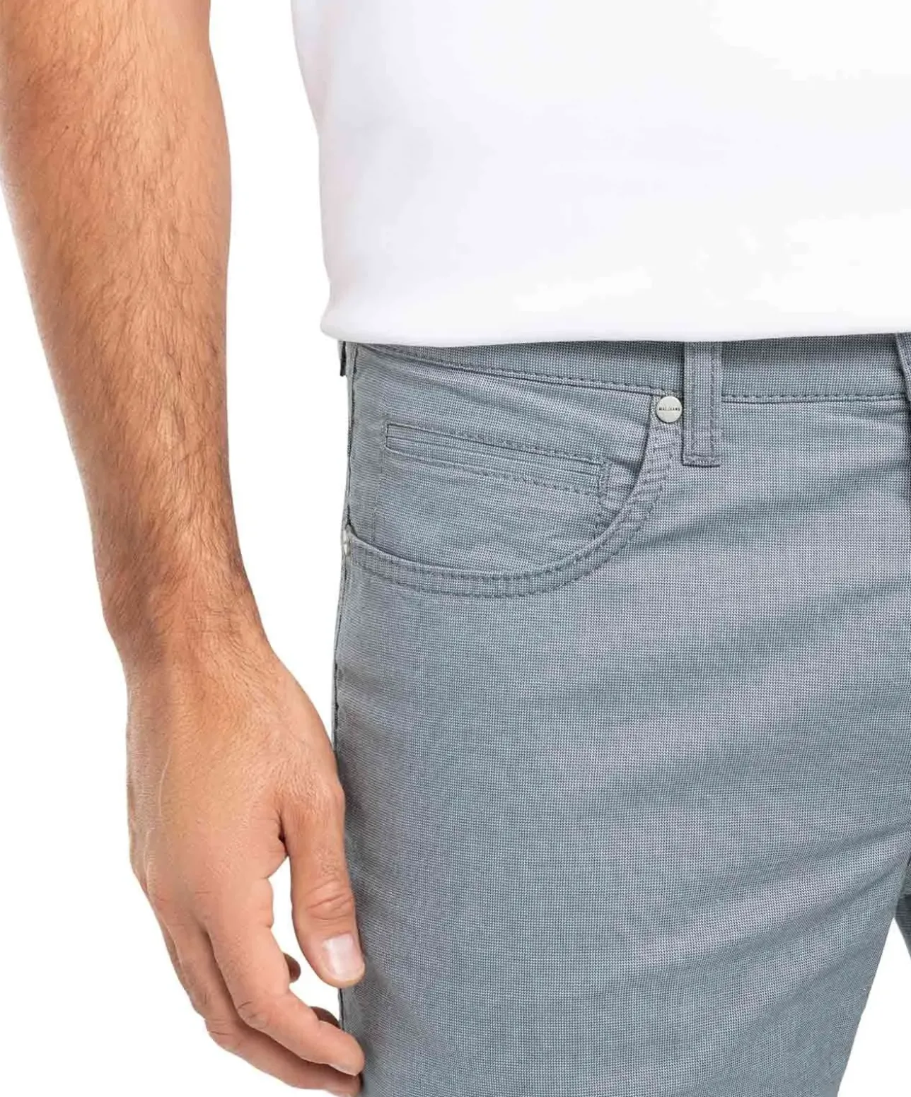 MAC Arne Hose mit Modern Fit im edlen Pepita-Look