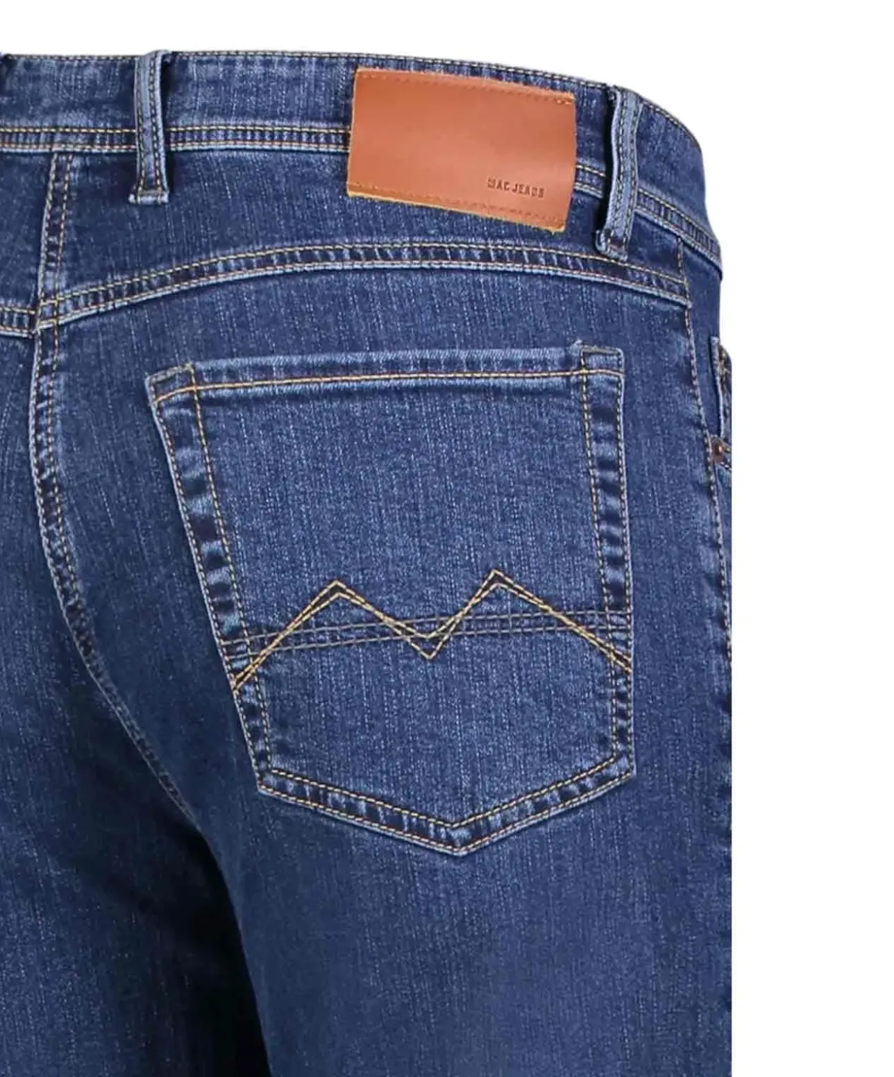 Mac Arne in Stone Washed Jeans mit geradem Bein