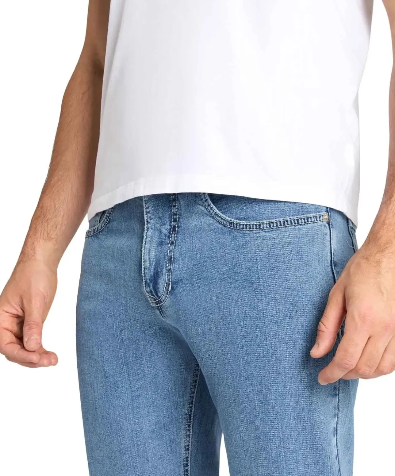 MAC Arne Jeans in Indigo Bleach mit schmalem Schnitt