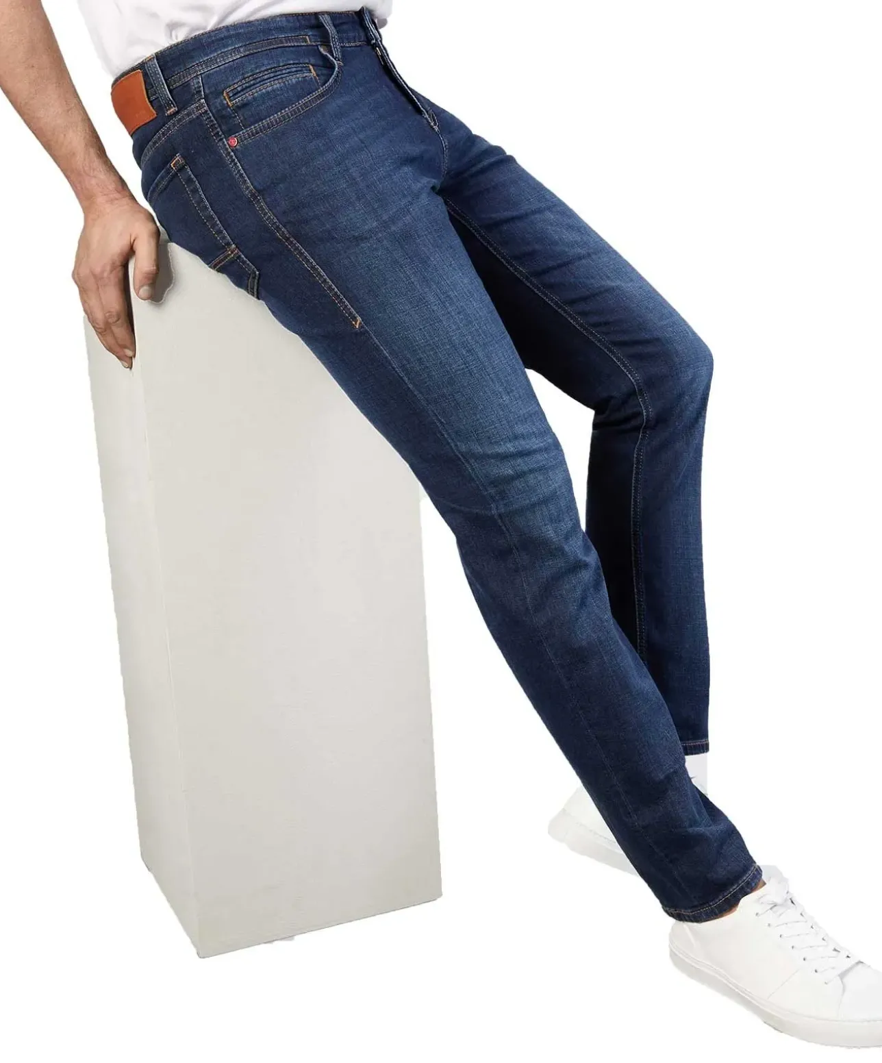 MAC Arne Jeans Modern Fit in blauer Vintage-Optik