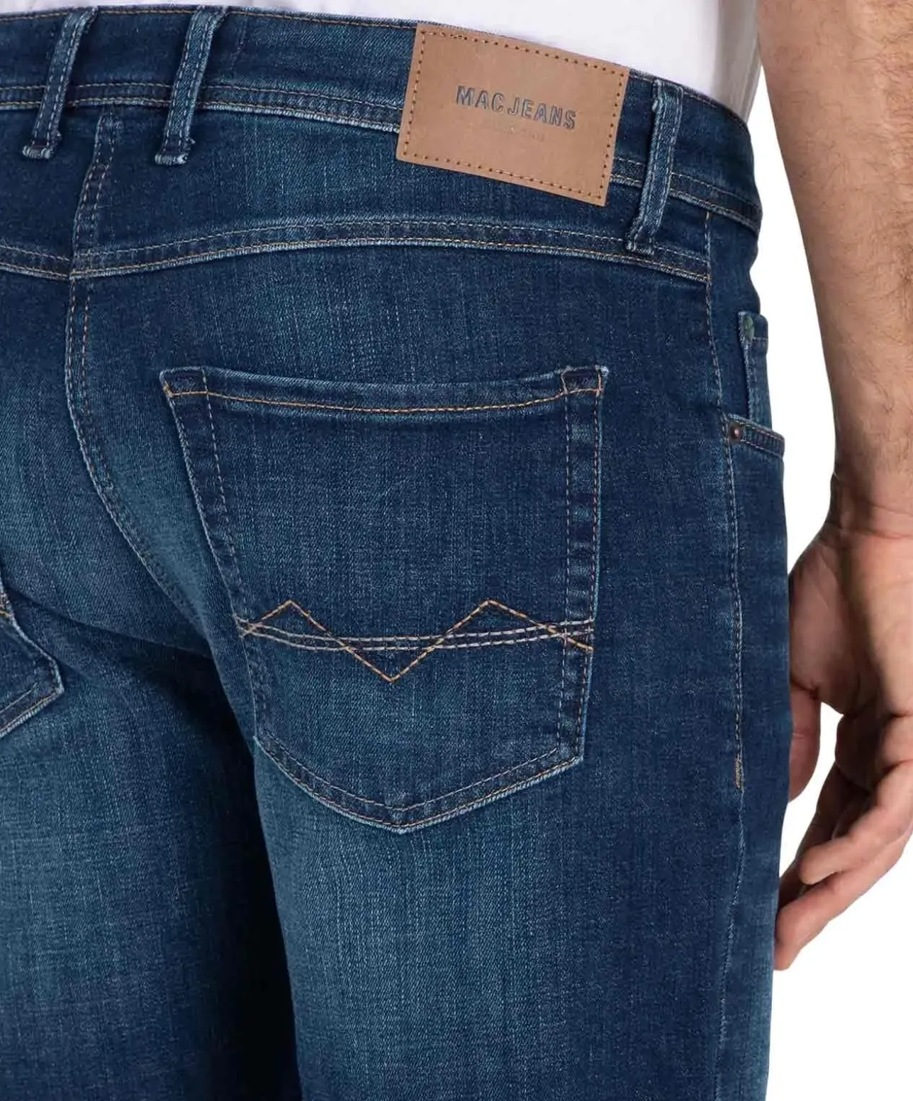 MAC Arne Jeans Modern Fit in dunkelblauer Waschung