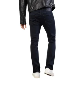 Mac Arne Pipe enge Jeans in Blue Black Waschung