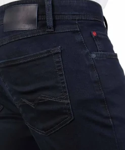 Mac Arne Pipe enge Jeans in Blue Black Waschung
