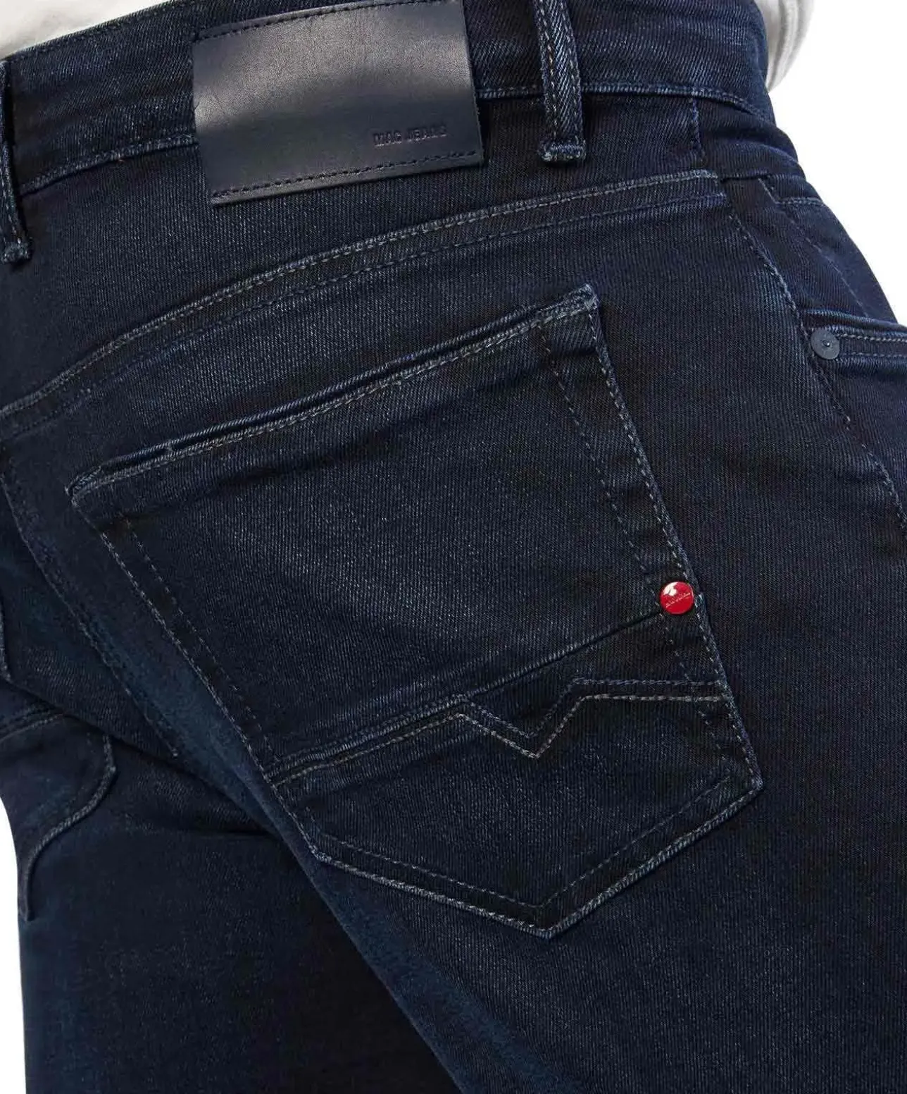 MAC Arne Pipe Flexx Denim in Blue Black 3D Authentic Wash